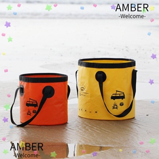 Amber ถังเก็บน้ํา พับได้ ขนาด 10 ลิตร สําหรับตกปลา ตั้งแคมป์ กลางแจ้ง