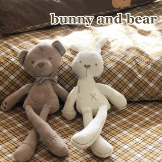 พร้อมส่ง🐇🐻 ตุ๊กตากระต่ายหูยาว ตุ๊กตาหมี นุ่มสบาย น่ารักมาก หมอนตุ๊กตา ของเล่นตุ๊กตา