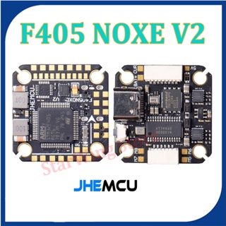 Jhemcu F405 NOXE V2 ตัวควบคุมการบิน Baro OSD 16MB BlackBox 5V 10V Dual BEC 20X20 มม. 3-6S LIPO สําหรับโดรน FPV Freestyle