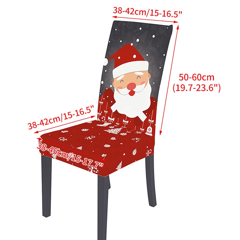 ผ้าคลุมเก้าอี้รับประทานอาหาร-ลายคริสต์มาส