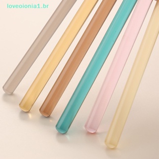 Loveoionia1 ที่ใส่ดินสออะคริลิคใส สีสันสดใส พร้อมปลายปากกา สําหรับนักเรียน