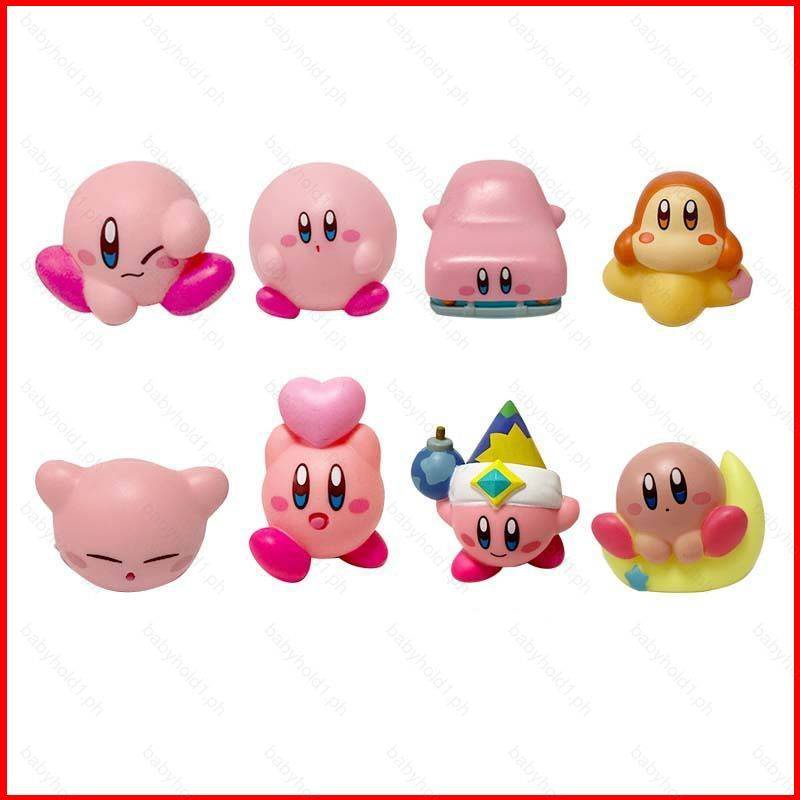 fash-โมเดลฟิกเกอร์-kirby-kirby-car-zelda-kirby-waddle-dee-ของเล่นสําหรับเด็ก-เก็บสะสม-8-ชิ้น