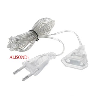 Alisond1 สายไฟต่อขยาย LED 3 เมตร 5 เมตร แบบใส สําหรับบ้าน วันหยุด