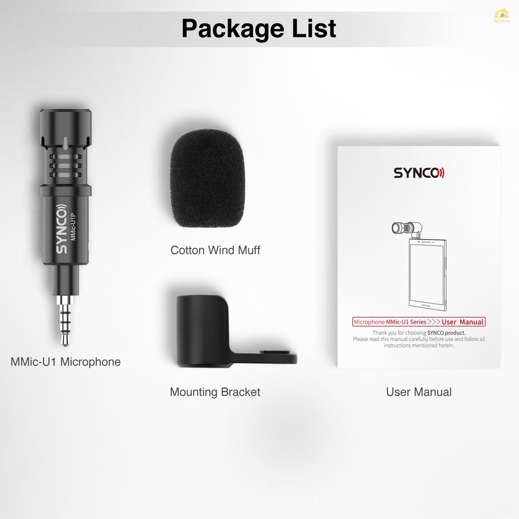 banana-pie-synco-mmic-u1p-ไมโครโฟนคาดิออยด์-ขนาดเล็ก-พร้อมปลั๊ก-trrs-3-5-มม-สําหรับสมาร์ทโฟน-แท็บเล็ต-บันทึกวิดีโอ-ไลฟ์สด