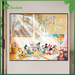 【Doub X ✮】ภาพวาดปักเพชร ทรงกลม ลายการ์ตูน 5D DIY สําหรับตกแต่งบ้าน ✮