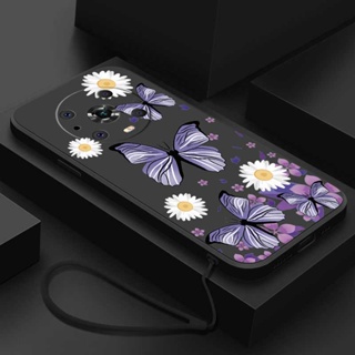 เคสโทรศัพท์มือถือ ซิลิโคน กันกระแทก ลายดอกเดซี่ ผีเสื้อ สําหรับ Honor Magic 5 Pro 5G 4 Pro 5G magic5 Lite