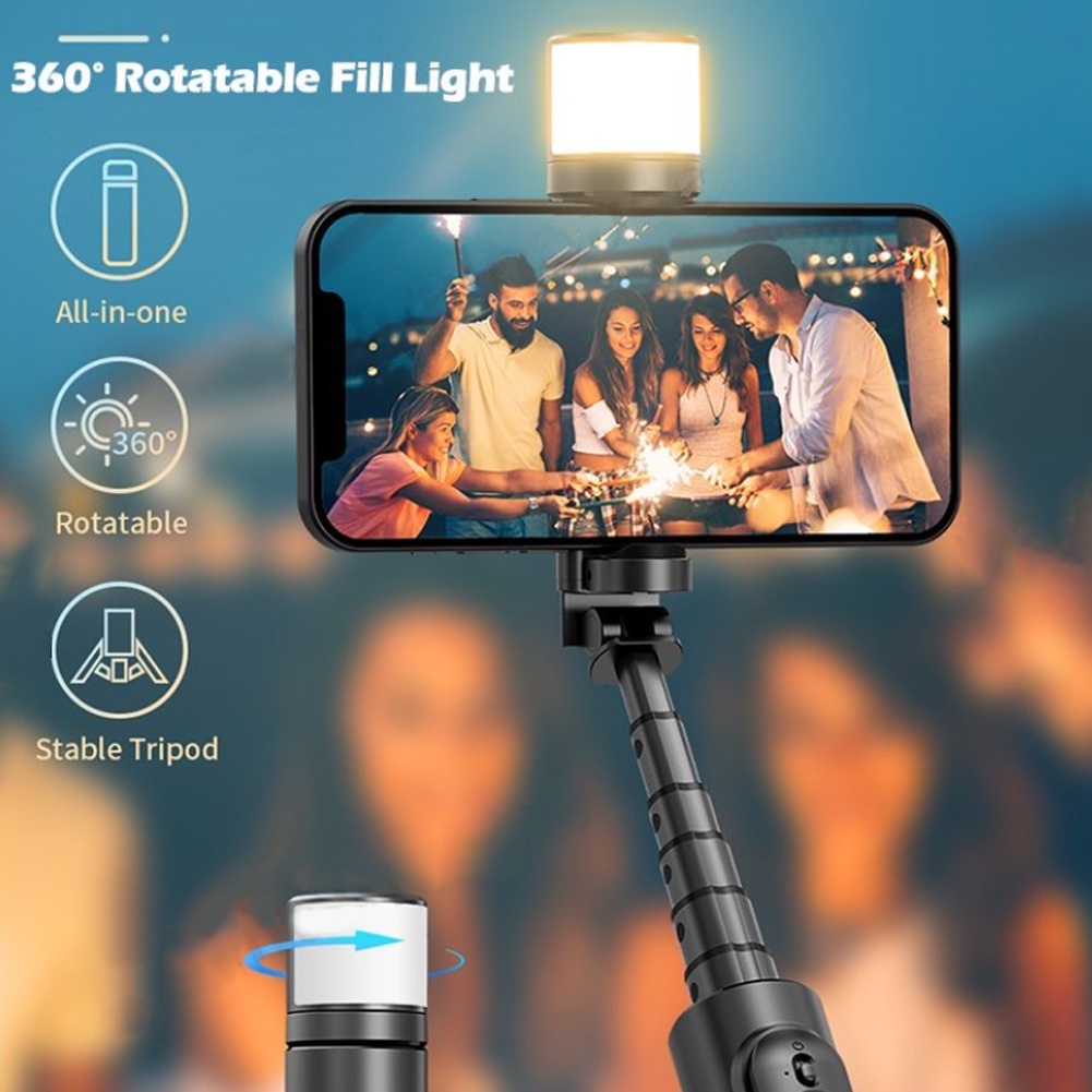 selfie-stick-ขาตั้งกล้องบลูทู-ธ-ที่รองรับการเติมแสง-ขาตั้งกล้องไม้เซลฟี่ไร้สาย-1-55m-พับได้มาพร้อมรีโมทบลูทูธ