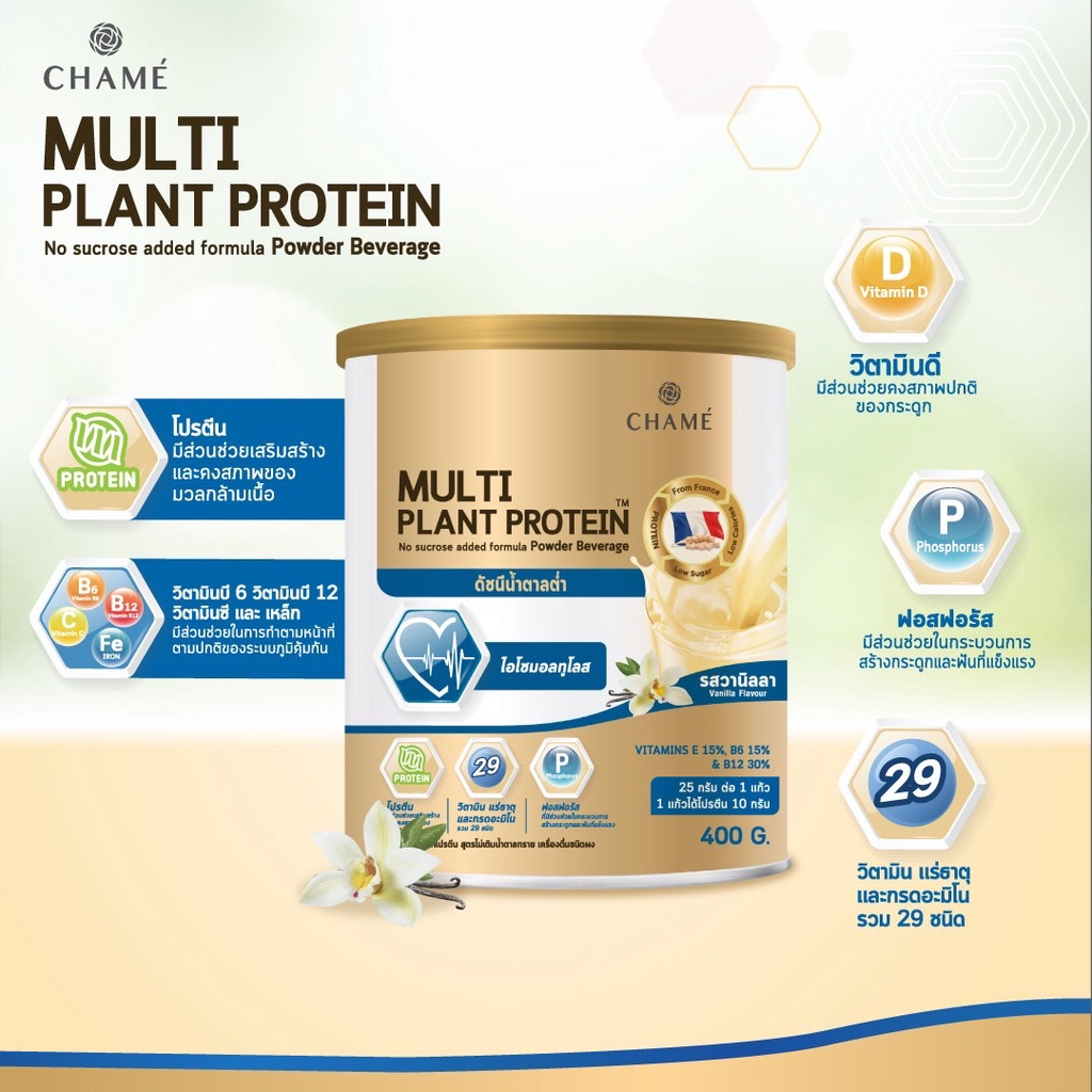 chame-multi-plant-protein-สูตรน้ำตาลต่ำ-0-น้ำตาลทราย-โปรตีนจากพืช-เครื่องดื่มเพื่อสุขภาพ