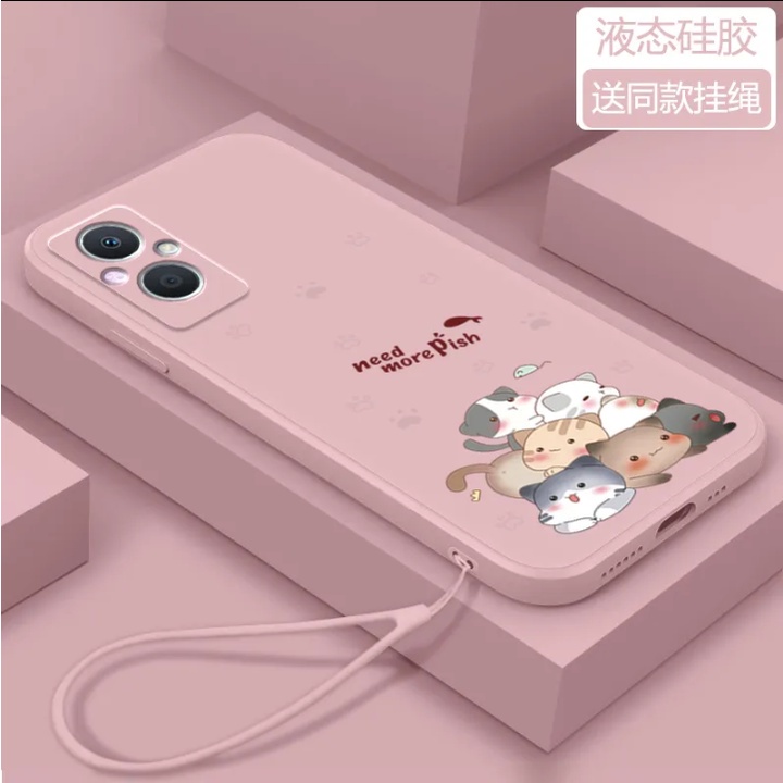 เคสโทรศัพท์มือถือ-tpu-ขอบตรง-ลายการ์ตูนแมวตลก-พร้อมสายคล้อง-สําหรับ-oppo-a16-a16k-a7-a5s-a5-a83-a3s-a12-a12e-a8-a9-a31-f11-a15-a35-a9-2020-a5-2020