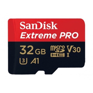 SanDisk 32 Extreme Pro MicroSD Memory (ไมโครเอสดีการ์ด) รองรับภาพ 4K ประกัน Lifetime โดย Synnex