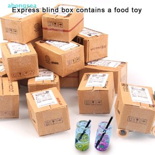 Abongsea กล่องสุ่มเซอร์ไพรส์จิ๋ว 1:12 พร้อมอาหาร ของเล่น สําหรับตกแต่งบ้านตุ๊กตา 1 กล่อง