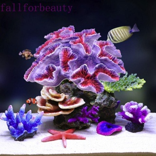 Fallforbeauty ปะการังเรซิ่นจําลอง สําหรับตกแต่งตู้ปลา 1 ชิ้น