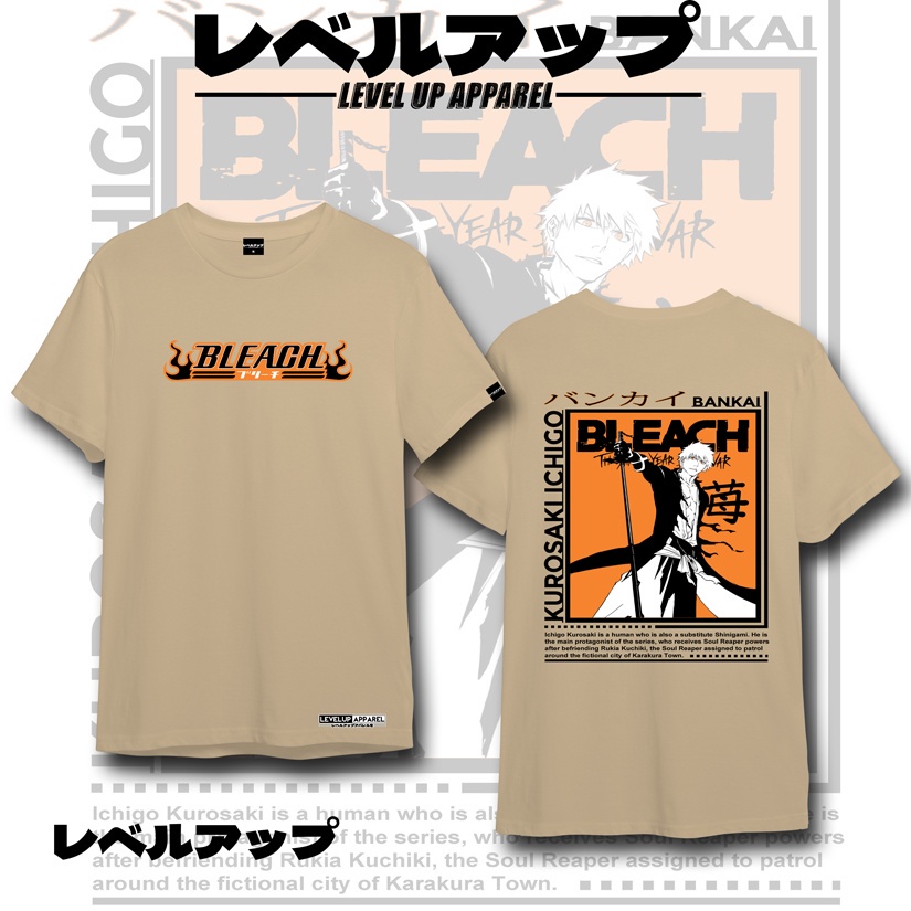 เสื้อยืดผ้าฝ้ายพิมพ์ลายanime-shirt-ichigo-kurosaki-bleach