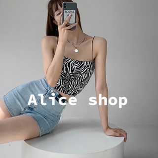 Alice  กางเกงขาสั้นเอวสูง กางเกงขาสั้นผู้หญิง ธรรมดา รัดรูป ใส่สบายๆ  สไตล์เกาหลี สวยงาม Unique Comfortable A24L09U 36Z230909