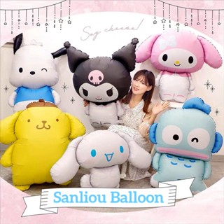 ลูกโป่งฟอยล์อลูมิเนียม รูปการ์ตูน Sanrio Kuromi My Melody Cinnamon ขนาดใหญ่ สําหรับตกแต่งปาร์ตี้วันเกิดเด็ก