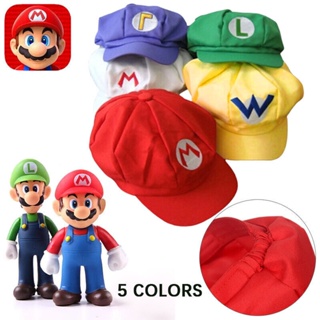 หมวกคอสเพลย์ Super Mario Bros Octagonal Hat Luigi Beanies สําหรับงานปาร์ตี้