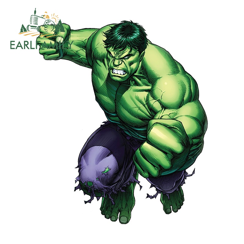 earlfamily-สติกเกอร์-hulk-ป้องกันรอยขีดข่วน-13-ซม-สําหรับติดตกแต่งรถยนต์