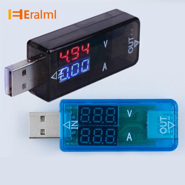 eralml-เครื่องทดสอบแรงดันไฟฟ้าดิจิทัล-usb-แอมแปร์มิเตอร์-โวลต์มิเตอร์-เครื่องมือวัดแรงดันไฟฟ้า-ใช้งานได้จริง