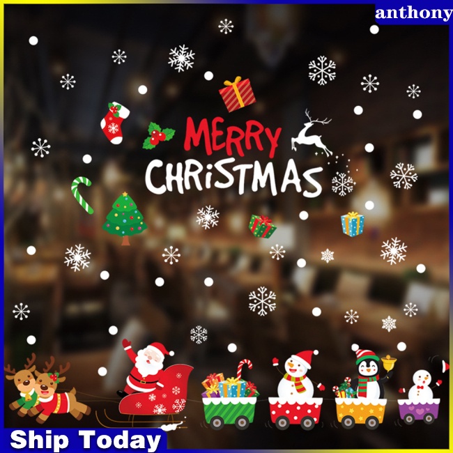 anthony-สติกเกอร์-ลายคริสต์มาส-สําหรับติดตกแต่งหน้าต่างบ้าน-ห้องเด็ก-เทศกาลปีใหม่