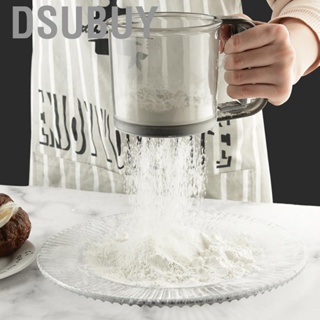 Dsubuy Hand Held Flour Sieve Manual Sifter Stainless Steel Strainer