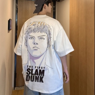 【สปอตสินค้า】 Slam Dunk Master Film Co เสื้อยืดแขนสั้น Rukawa Maple Sakurado ดอกไม้และต้นไม้
