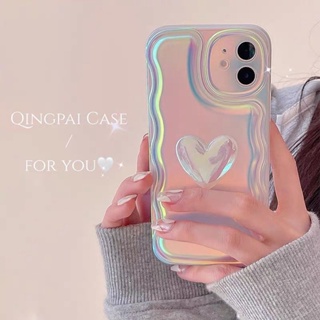 Laser Stereo Heart Phone Case For  iPhone 13/12Promax Apple 11 Phone Case Xs/XR Female Xsmax Drop-Resistant