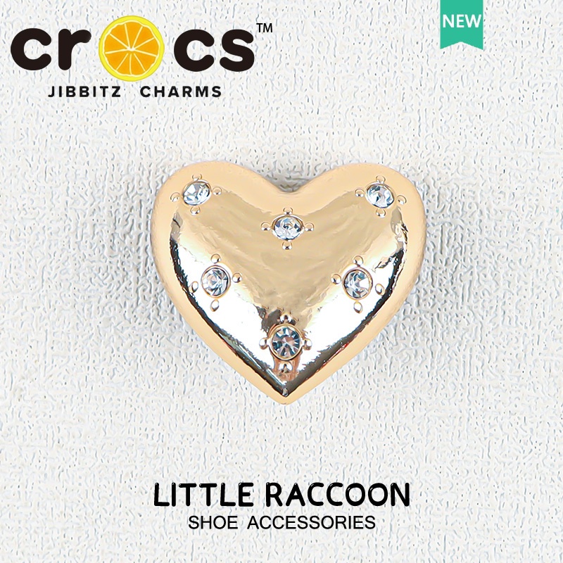 ภาพสินค้าJibbitz crocs charms หัวเข็มขัดโลหะ รูปหัวใจ ประดับเพชร คุณภาพสูง อุปกรณ์เสริม สําหรับรองเท้า 2023 จากร้าน hongping121475.th บน Shopee ภาพที่ 2