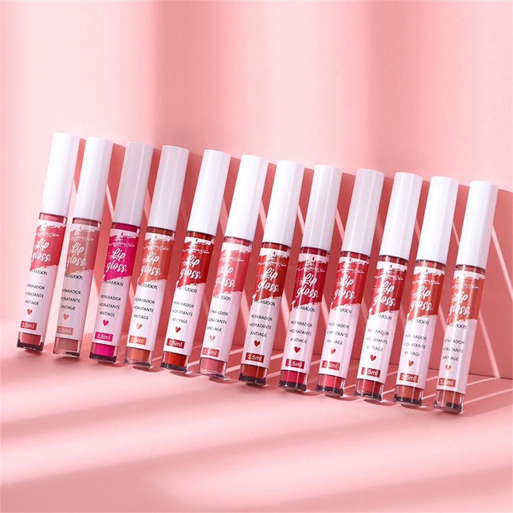 julystar-1pcs-fafamoon-lip-glaze-matte-velvet-lip-nude-ช็อกโกแลตลิปสติก-red-lip-tint-lip-glaze-เกาหลีกันน้ำยาวนานแต่งหน้า