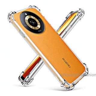เคสโทรศัพท์มือถือ ซิลิโคนใส กันกระแทก กันรอยเลนส์กล้อง สําหรับ OPPO Realme 11 Pro Plus 5G Realme11 4G 11X 2023