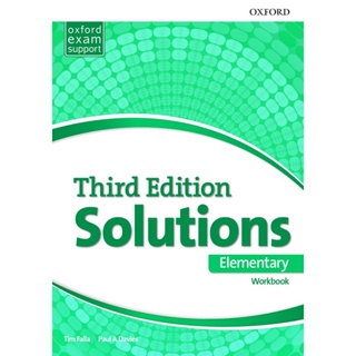 Bundanjai (หนังสือเรียนภาษาอังกฤษ Oxford) Solutions 3rd ED Elementary : Workbook (P)