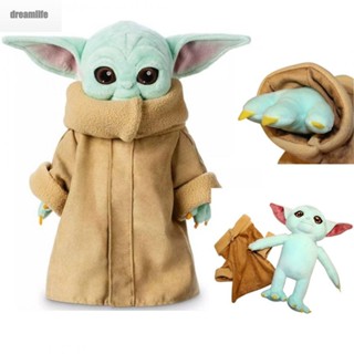 ตุ๊กตายัดนุ่น ยัดนุ่น Yoda น่ารัก คุณภาพสูง 25 เซนติเมตร ของเล่นสําหรับเด็ก