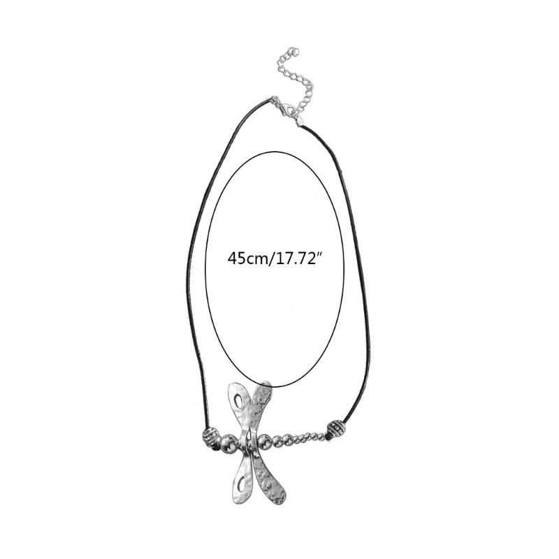flgo-สร้อยคอโชคเกอร์-จี้แมลงปอ-สีดํา-สไตล์วินเทจ