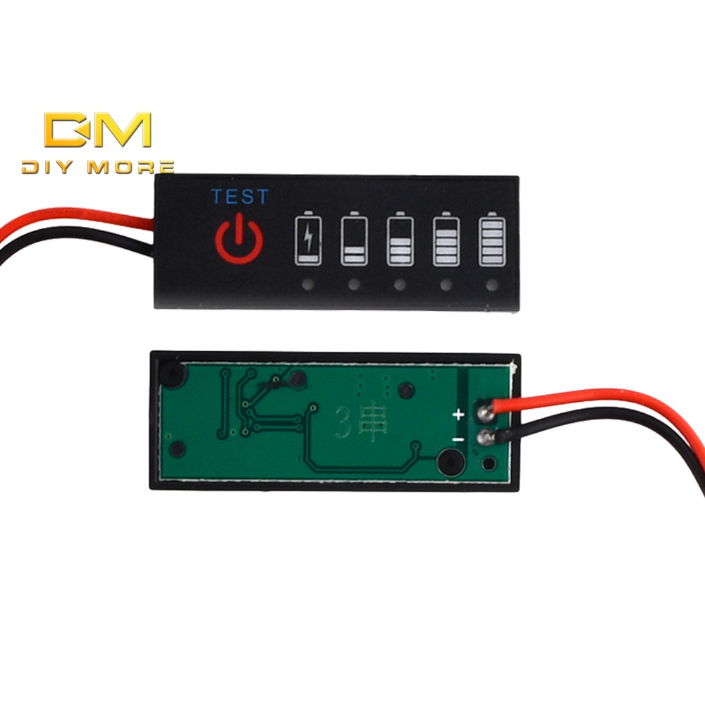 diymore-บอร์ดโมดูลแสดงสถานะแบตเตอรี่-li-ion-พร้อมฟังก์ชั่นเชื่อมต่อ-ป้องกันการย้อนกลับ-สําหรับจอแสดงผลแรงดันไฟฟ้า-led
