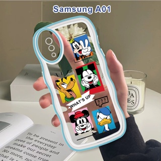 สําหรับ Samsung Galaxy A01 A11 M11 A21S A31 A51 A71 เคสโทรศัพท์มือถือแบบนิ่ม กันกระแทก ลายมิกกี้เมาส์ สร้างสรรค์ แฟชั่น