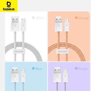 Baseus โทรศัพท์ 2.4A สายเคเบิล USB สําหรับ 14 13 12 Pro XS Max XR X USB ชาร์จเร็ว สายเคเบิลซิงค์ข้อมูล สายชาร์จโทรศัพท์ สายไฟ