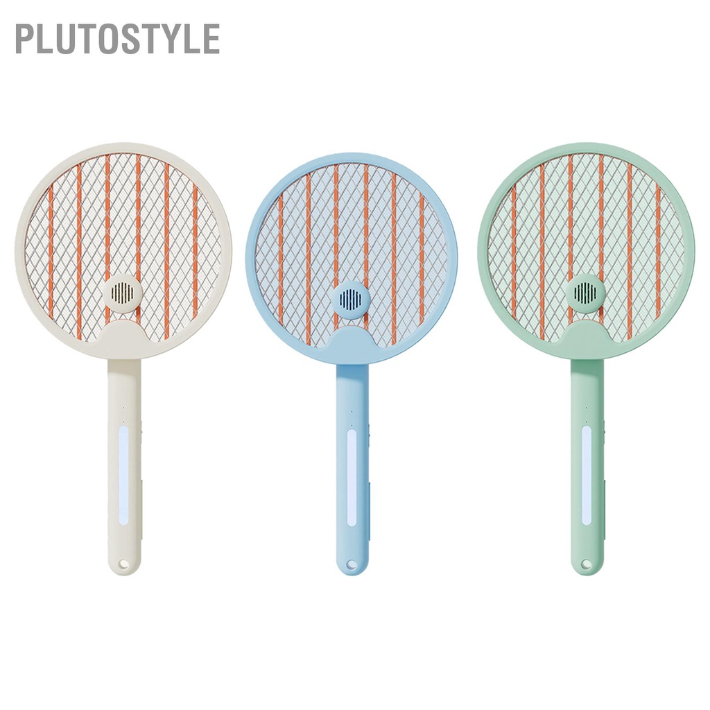 plutostyle-ไม้ตีแมลงวันไฟฟ้าอัตโนมัติ-4-in-1-สําหรับตั้งแคมป์-สวนหลังบ้าน-ห้องนอน