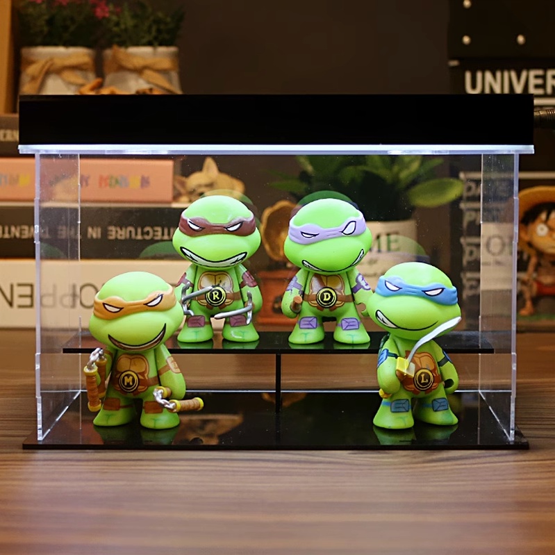 โมเดลฟิกเกอร์-pvc-รูปการ์ตูนอนิเมะนินจาเต่า-เต่านินจา-raphael-donatello-4-ชิ้น