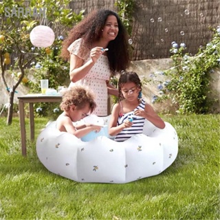 SARRAN สระว่ายน้ำกลีบดอกไม้แบบพกพาพับได้ PVC Baby Petal Inflatable Pool สำหรับในร่มกลางแจ้ง