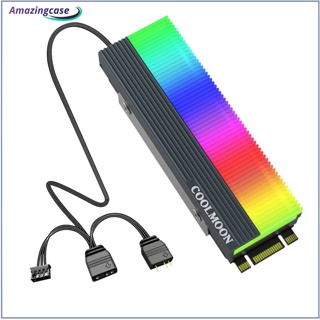 Amaz Cm-m73s M.2 Argb หม้อน้ําระบายความร้อน SSD 2280 สําหรับการ์ดจอ