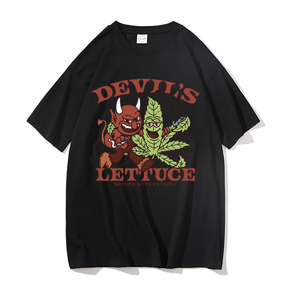 มีความสุข-เสื้อยืด-ผ้าฝ้าย-พิมพ์ลายกราฟิก-devil-s-lettuce-better-with-eriends-พลัสไซซ์-สําหรับผู้ชาย