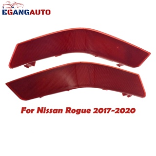 ใหม่ ท่อไอเสีย สําหรับ Nissan Rogue X-Trail T32 2017-2020 265606Fv0a 265606Fv0b ไฟตัดหมอก ไฟท้าย ไฟสะท้อนแสง กันชนหลัง ซ้าย ขวา สีแดง