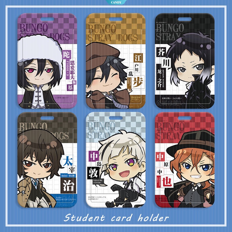 เคสป้องกัน-ลายการ์ตูนอนิเมะ-bungo-stray-dogs-พร้อมสายคล้อง-สําหรับนักเรียน-รถบัส-รถไฟใต้ดิน