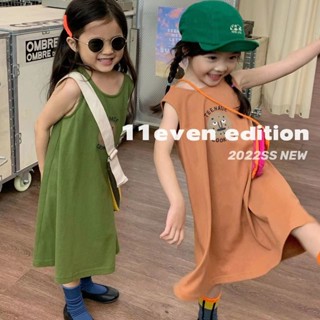 พร้อมส่ง ขายดี เสื้อยืดแขนกุด และกระโปรง ความยาวปานกลาง พิมพ์ลาย สไตล์เกาหลี และญี่ปุ่น แฟชั่นฤดูร้อน สําหรับผู้หญิง 2023