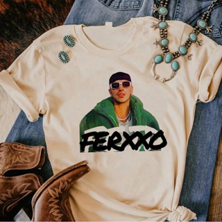 Feid Ferxxo Y2K เสื้อท็อป สไตล์ฮาราจูกุ แฟชั่นฤดูร้อน สําหรับผู้หญิง 2000s