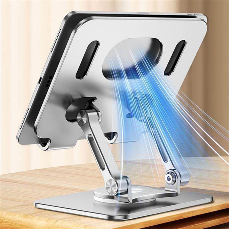 พร้อมส่ง-ipad-stand-201-และ-stand-301-l-iphone-ipad-tablet-holder-สูง-40-120cm-สีเงิน-ขาตั้ง-ipad-iphone-j18-019