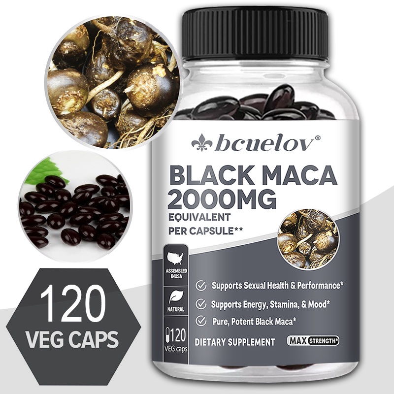 สารสกัดจากราก-maca-สีดํา-อาหารเสริมมังสวิรัติ-รองรับประสิทธิภาพพลังงานความแข็งแกร่งและอารมณ์อาหารเสริม