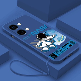 เคสโทรศัพท์มือถือ ซิลิโคน กันกระแทก ลายนักบินอวกาศ NASA สีแคนดี้ สําหรับ OnePlus Nord 3 5G nord3 CE 3 Lite 5G