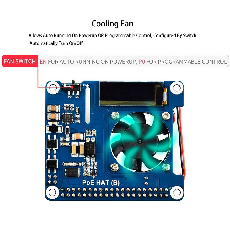 waveshare-บอร์ดขยายเครือข่ายอีเธอร์เน็ต-hat-รองรับ-802-3af-poe-พร้อม-oled-สําหรับ-raspberry-pi-4-model-b-3b