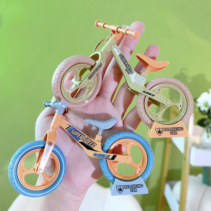 d-dm-influencer-ประกอบจักรยานพวงกุญแจตกแต่งจักรยานพวงกุญแจคู่น่ารักกระเป๋าจี้ของขวัญขนาดเล็ก