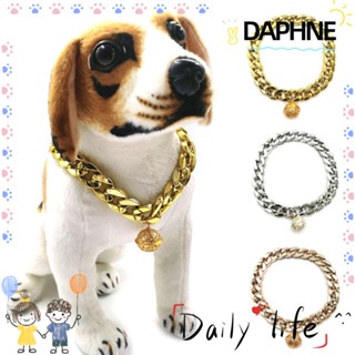 Daphne ปลอกคอโซ่ หรูหรา อุปกรณ์เสริม สําหรับสัตว์เลี้ยง สุนัข แมว